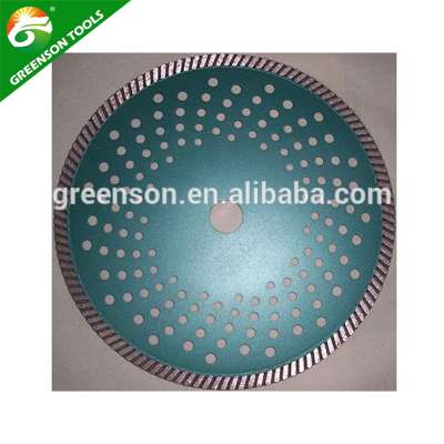 fast cutting hot pressed sintered narrow turbo rim diamond saw blade for granite stone